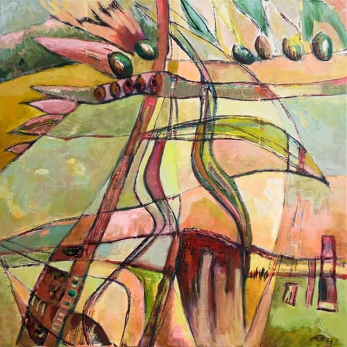peinture acrylique oiseau symbolique
