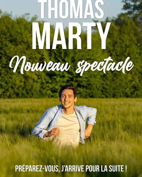 affiche spectacle Thomas Marty