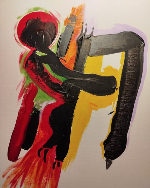peinture sur toile, 44x56cm