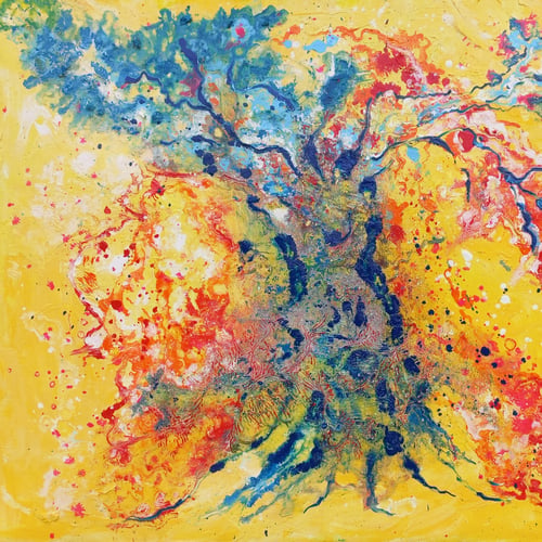 CONFLUENCE DES MONDES, Huile, 65 x 42 cm