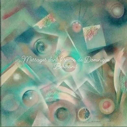 "Messages dans l'espace", 1er prix d'art abstrait. Acrylique, huile, sable sur toile de 100 x 100 cm