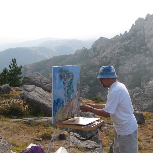 Nikolaï Kouzmine au col de Bavella en 2005