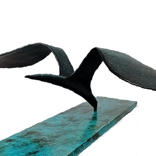 sculpture SEABIRD, bronze