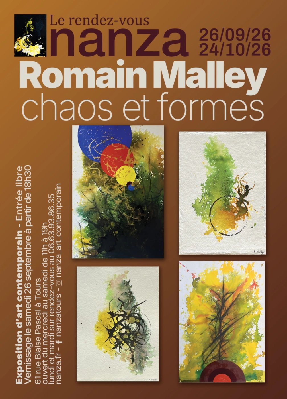 Exposition "Chaos et Formes" de Romain Malley